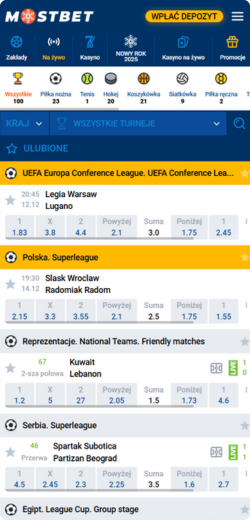 Mostbet Betting